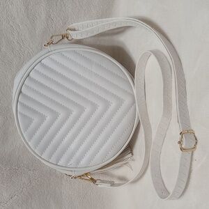 Cute White Round Purse